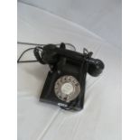 Mid 20thC Siemens Ediswan bakelite telephone (converted for use)