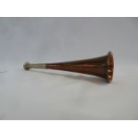 Copper hunting horn - H Andrews, Saddlers,