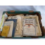 Box of ephemera - brochures etc