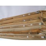 Cane 4 piece fishing rods - J S Sharpe,