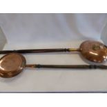 Victorian copper warming pans (2)