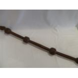 African carved tribal chiefs? wooden staff,