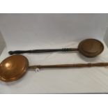 Victorian copper warming pans (2)