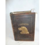 Leather bound book - Landseer's Works - W Cosmo Monkhouse illustrated with 44 steel engravings
