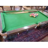 Slate bed snooker table 6' x 3'