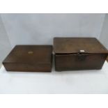 Oak bible box and campaign style cutlery case (2)