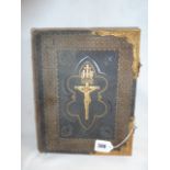 Leather bound Douay family bible