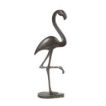 Glauer, Erich (attr.)Legnica 1903 - 1987 Stuttgart, deutscher Bildhauer. "Flamingo", Kunstgießerei