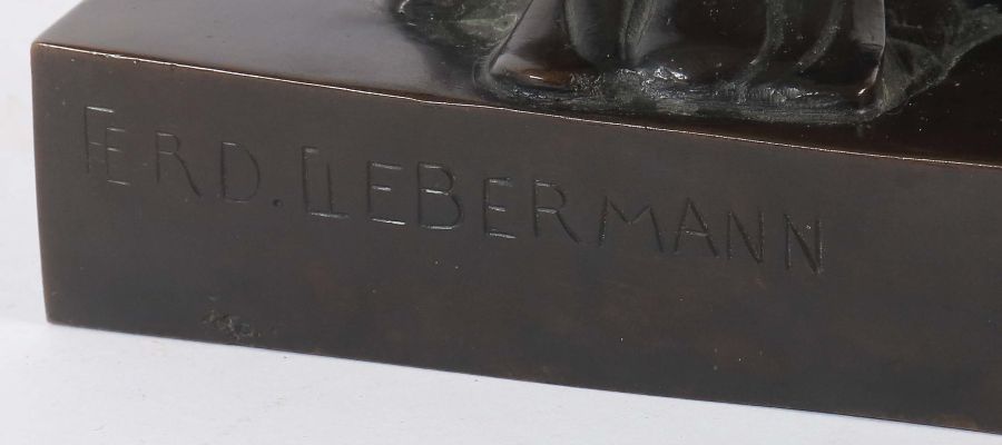Liebermann, FerdinandJudenbach 1831 - 1941 München, deutscher Bildhauer. "Philosophischer Disput", - Image 4 of 4