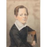 Maas, Johann Gottfried (?)Historien-, Genre- und Portraitmaler. "Kinderportrait", Halbbildnis