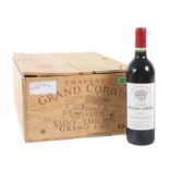 11 Flaschen Château Grand-CorbinSaint Emilion, Grand Cru, Société familiale Alain Giraud, 1996er JG,