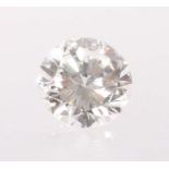 Diamantim Brillantschliff, wohl H-G/Wesselton, VS1-2, ca. 0,37 ct.