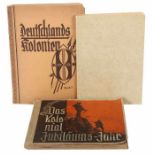 3 Sammelbilder-Alben"Deutschlands Kolonien", Hinz & Küster Berlin-Charlottenburg, komplett; "Das