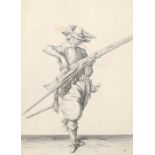 Gheyn, Jacques deAntwerpen 1565 - 1629 Den Haag, Maler und Graveur. "Musketier mit Muskete", Blatt