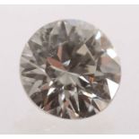 DiamantDiamant im Altschliff, laut vorliegendem Gutachten: Wesselton/H, SI 2, ca. 0,35 ct.