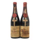 2 Flaschen Bolla AmaroneCantina del Nonno, Fratelli Bolla, 1957er JG, wohl 0,7 l. Etiketten