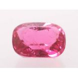 Turmalinpinkfarbener Turmalin, antiker Schliff, ca. 0,9 ct.