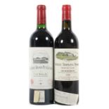 2 Flaschen RotweinFrankreich, best. aus: 1x Château Troplong-Mondot, Saint-Emilion, Grand Cru