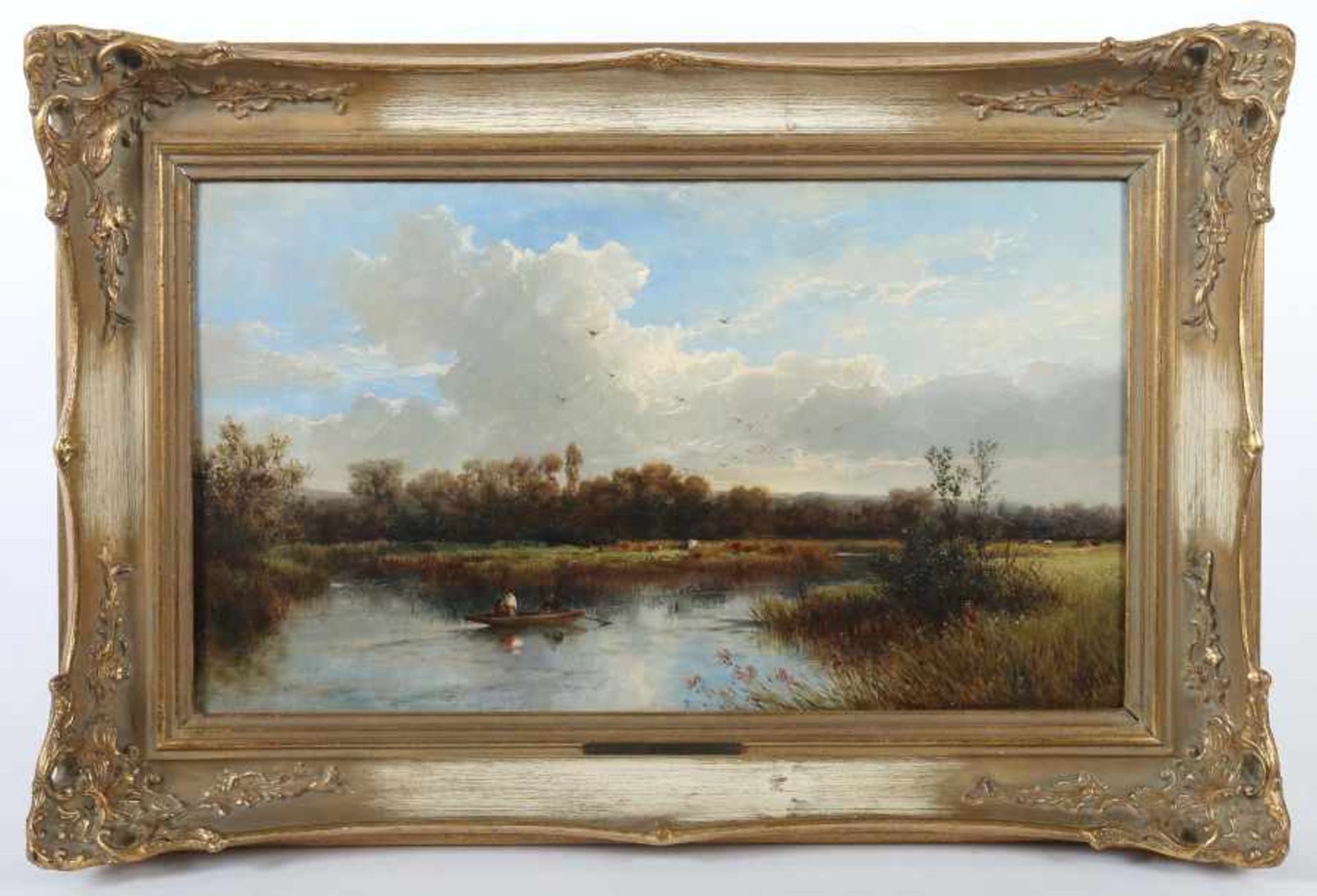 Pitt, WilliamAct. 1850 - 1890, englischer Maler. "Stour, in der näher von Christchurch", Blick auf - Image 2 of 4