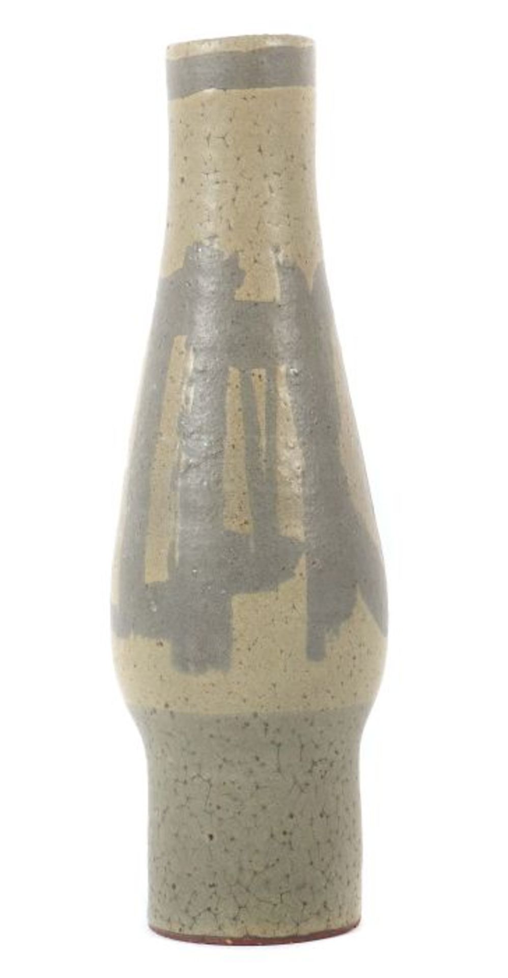 Lehmann, Klaus und Signedeutsche Keramikkünstler. Vase, Hornsmühle/Odenwald, um 1960, roter