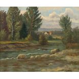 Haag, RobertStuttgart 1886 - 1955, Landschaftsmaler und Grafiker, Stud. an der Akad. Stuttgart. "