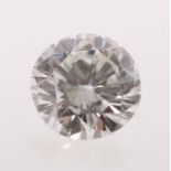 Diamantim Brillantschliff, wohl H-G/Wesselton, VS1-2, ca. 0,4 ct.