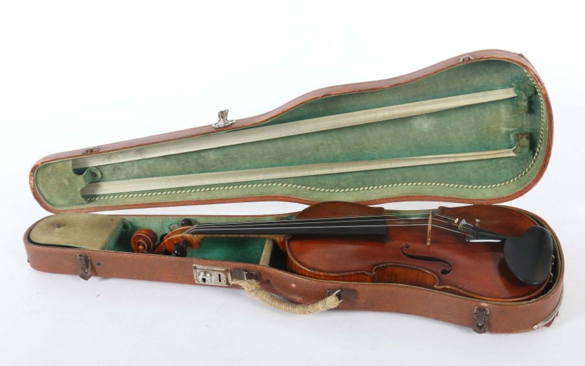 Meister-Geigeauf innenliegendem Zettel bez: gefertigt von Anton Poller in Wien Anno 1907, - Bild 6 aus 6