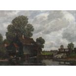 Canal, Gilbert vonLaibach 1849 - 1929 Dresden, österreichischer Maler. "Idyllische Landschaft",
