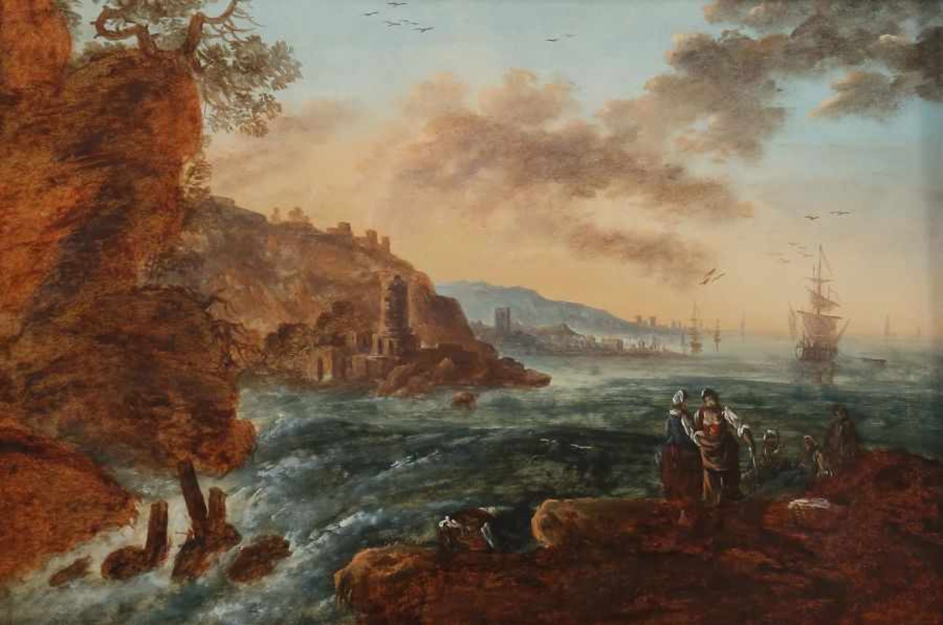 Vernet, Joseph Claude (Schule/Umkreis)Avignon 1714 - 1789 Paris, Landschafts- und Marinemaler. "