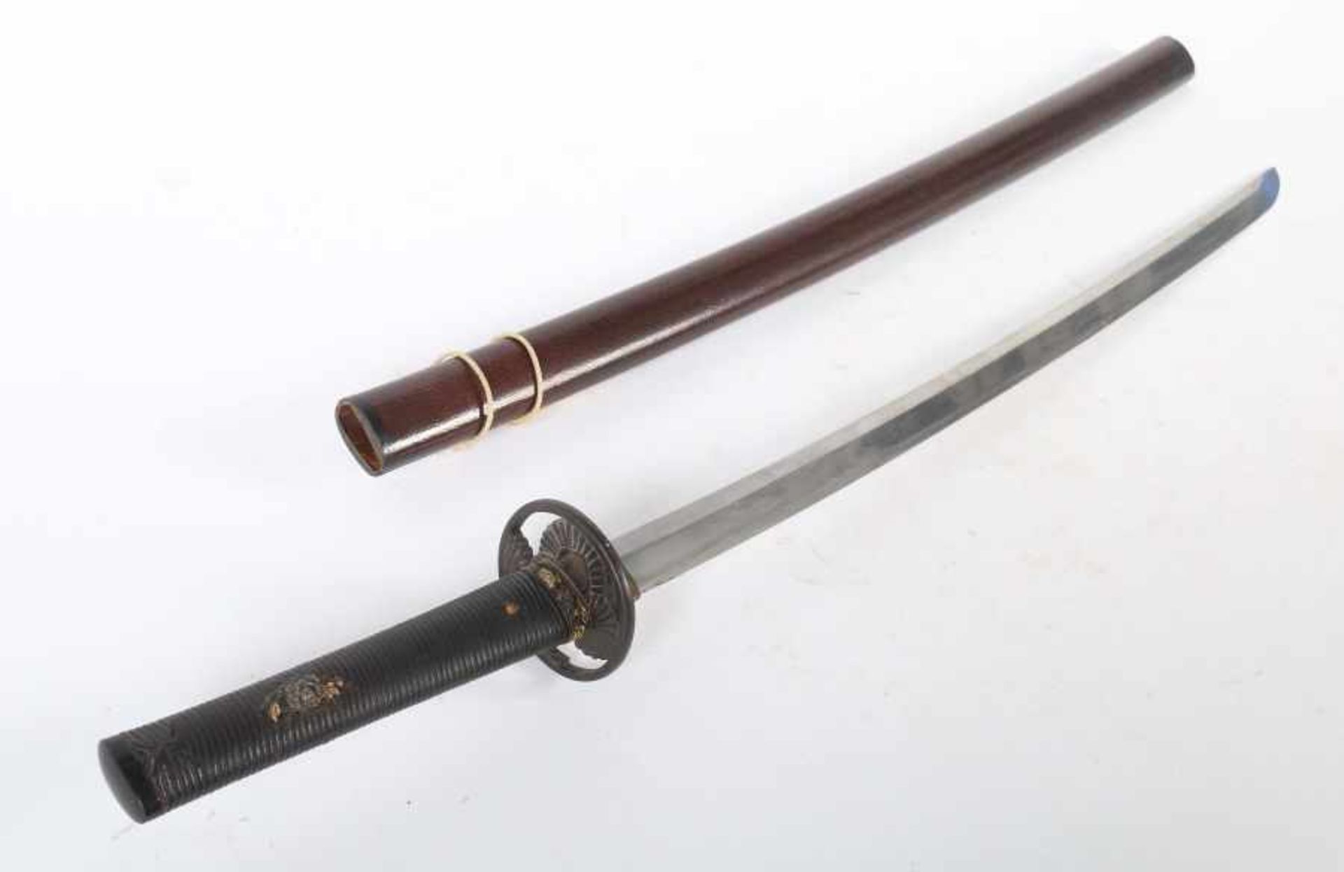 Japanisches Langschwert20. Jh., nach dem Vorbild eines Katana Samurai-Schwerts, leicht konvex - Bild 2 aus 5