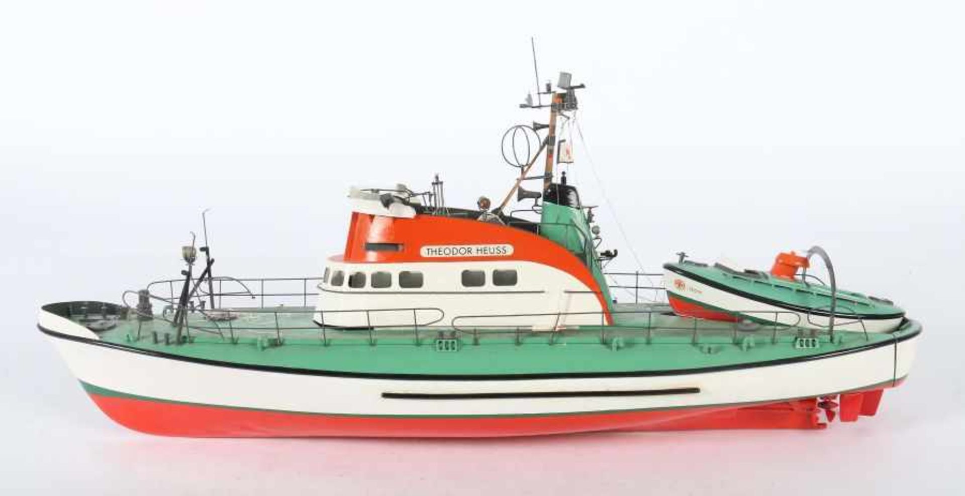 ModellschiffGraupner, Fertigmodell (almost ready to run), ca. 1990er Jahre, Seenot-Rettungskreuzer" - Bild 3 aus 4