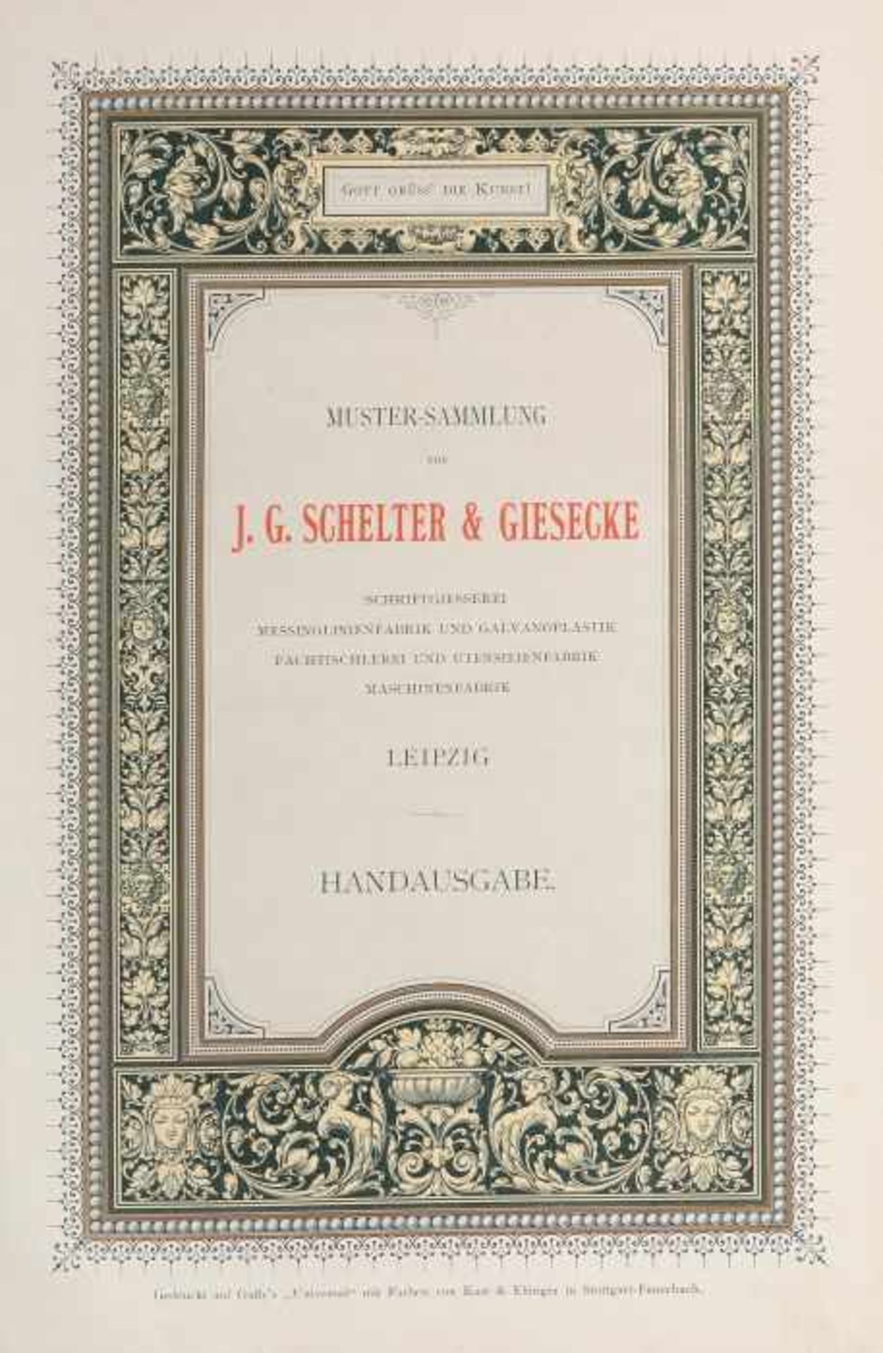 Muster-Sammlungvon J. G. Schelter & Giesecke - Schriftgiesserei Messinglinienfabrik und - Bild 3 aus 3