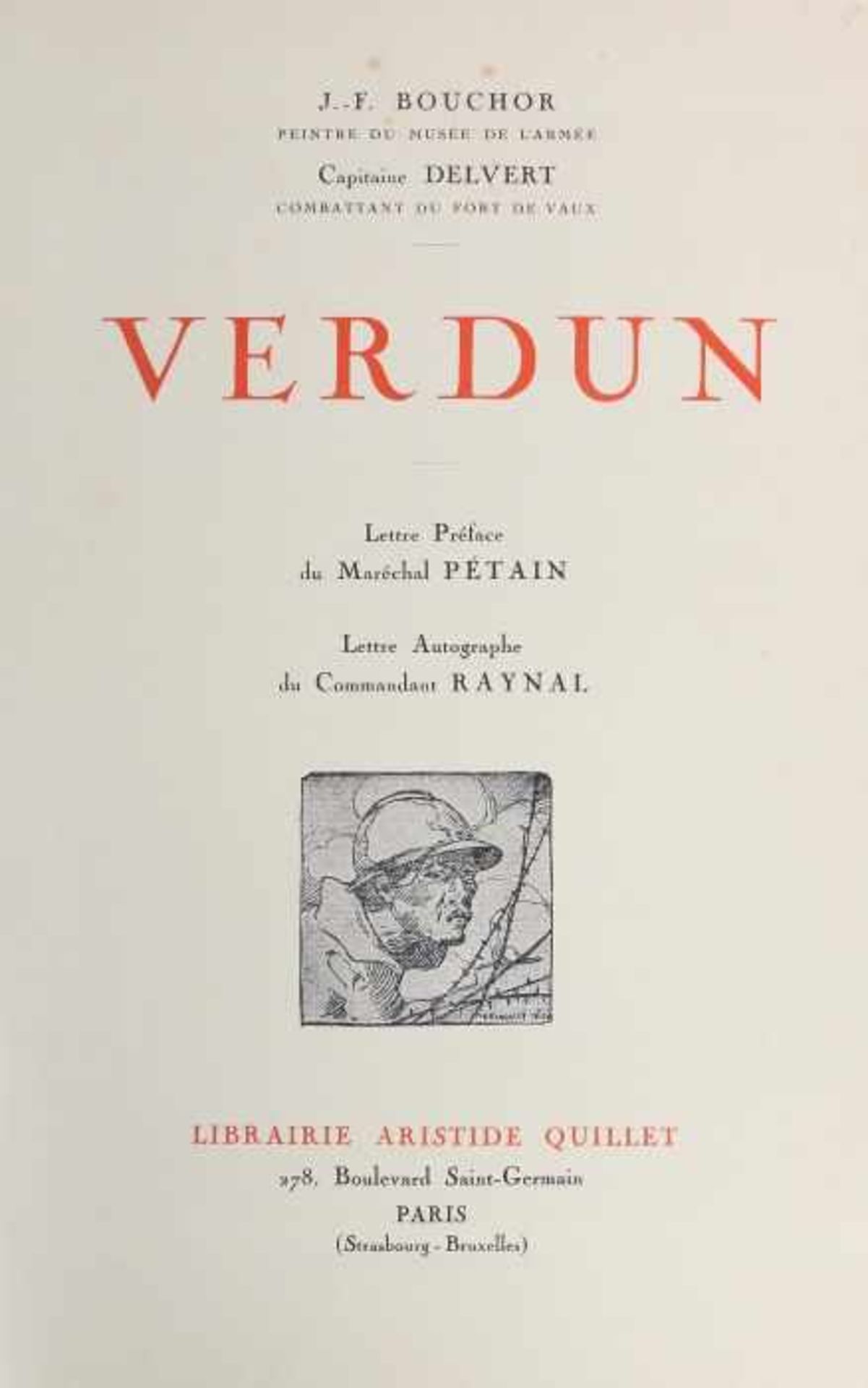 2 Bücher VerdunJacques Péricard, Verdun - Histoire des combats qui se sint livrés de 1914 a 1918 sur - Bild 3 aus 3