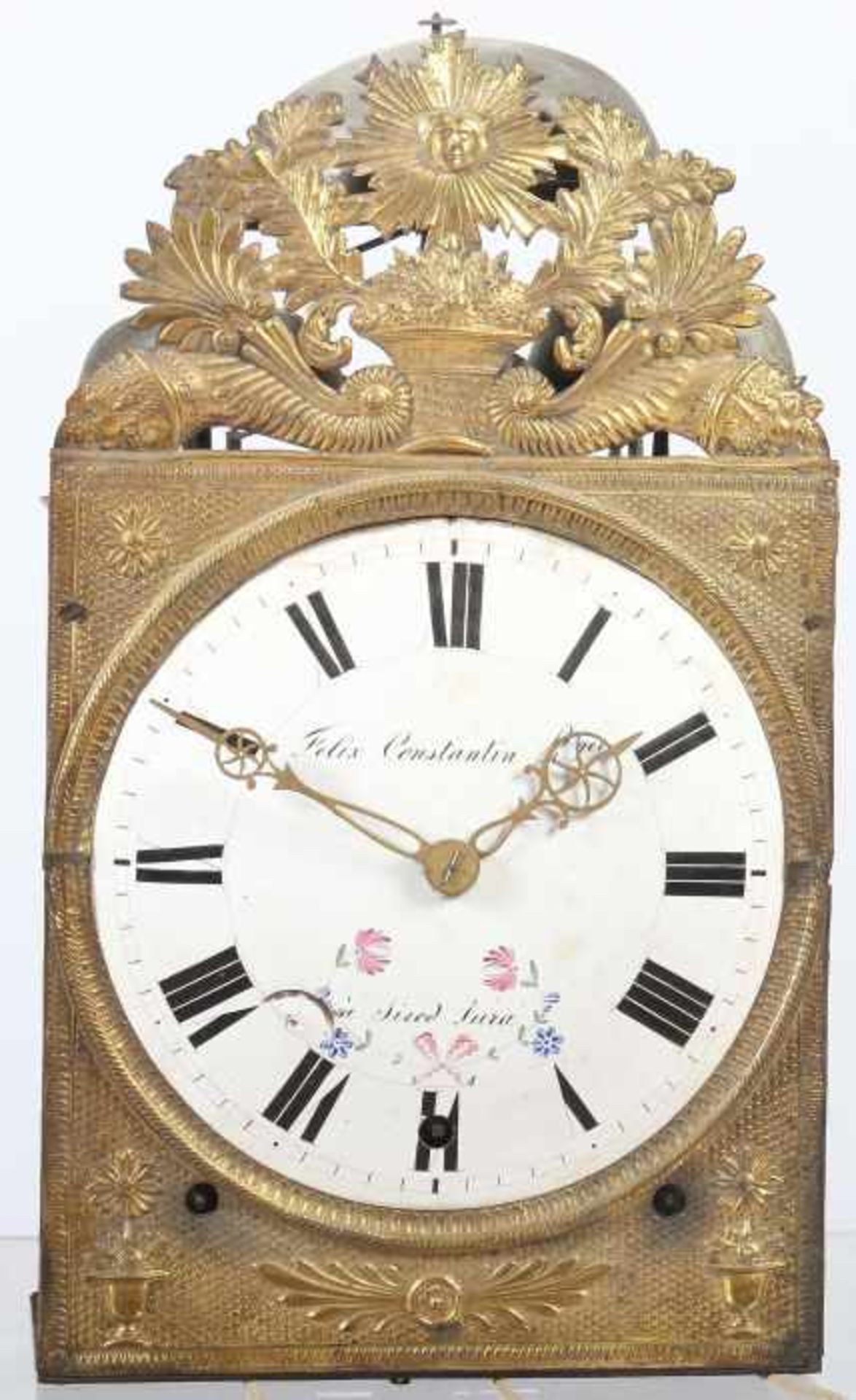 Comtoise-Standuhrgehäuse und vier UhrwerkeFrankreich, 19. Jh., Standuhrgehäuse, HxBxT: 198/47/23 cm, - Bild 3 aus 5