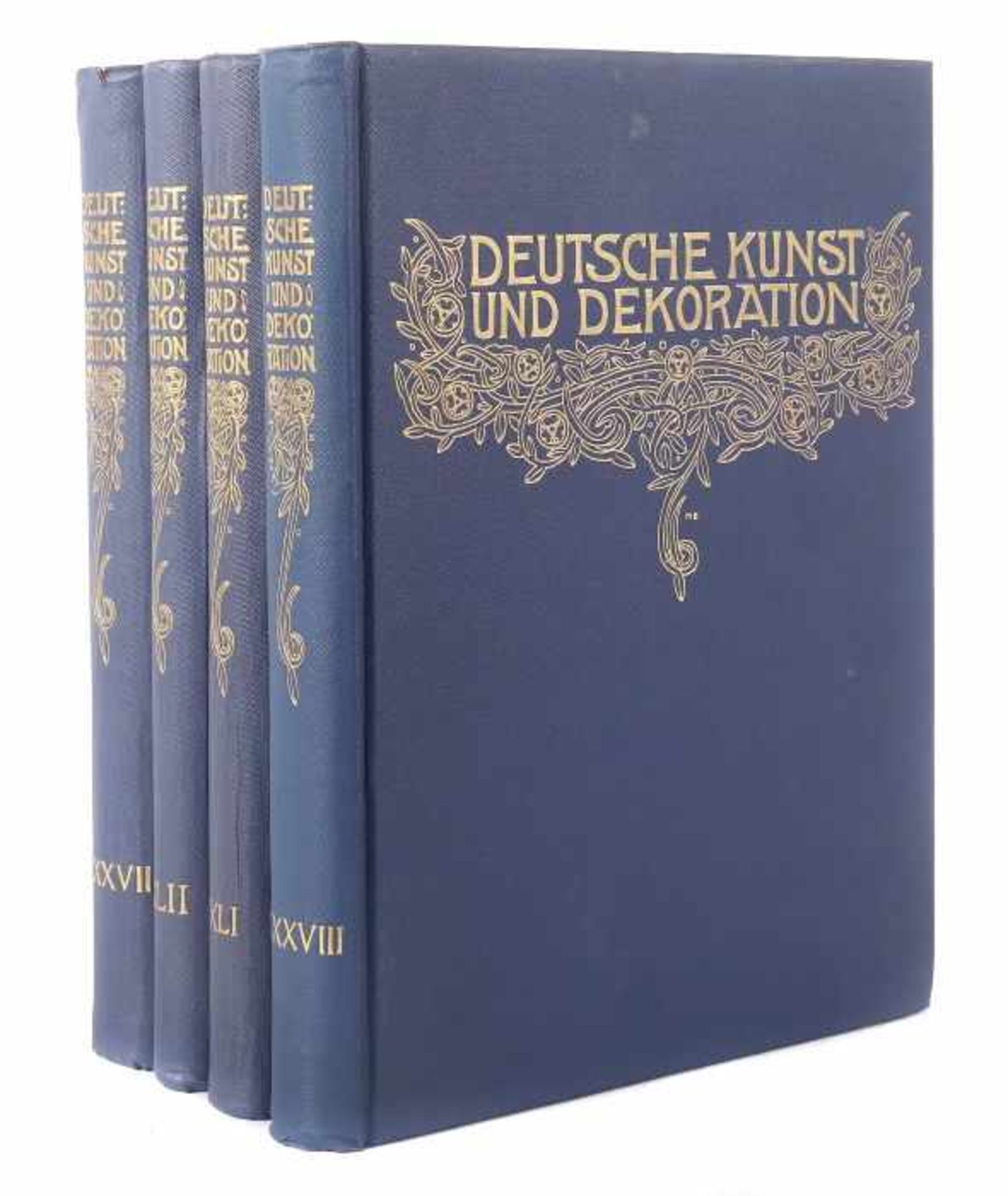 Koch, Alexander (Hrsg.)Deutsche Kunst und Dekoration, Darmstadt, 1915-18, 4 Bde. (37,38,41,42), je