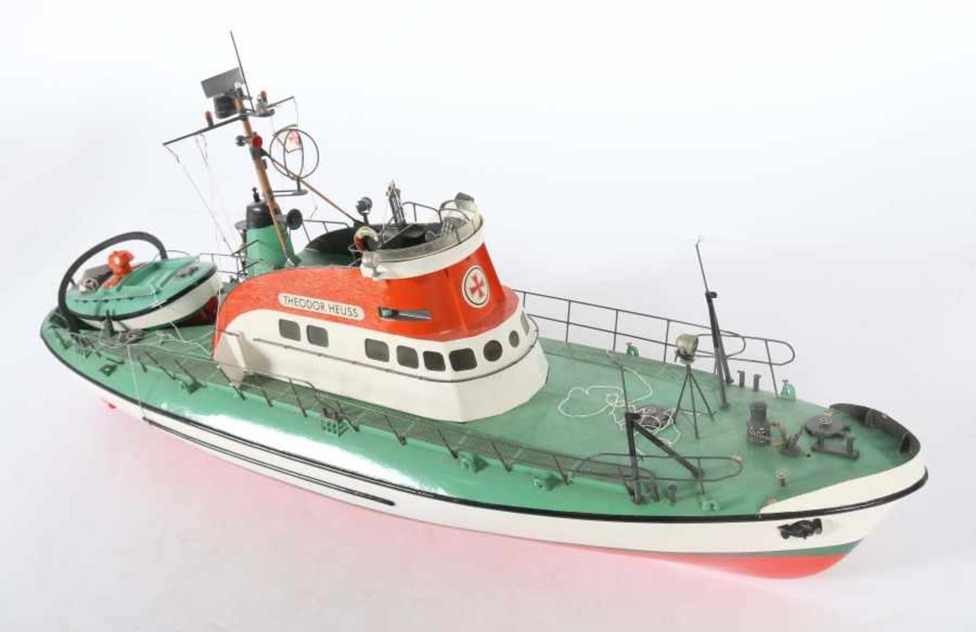 ModellschiffGraupner, Fertigmodell (almost ready to run), ca. 1990er Jahre, Seenot-Rettungskreuzer" - Bild 2 aus 4