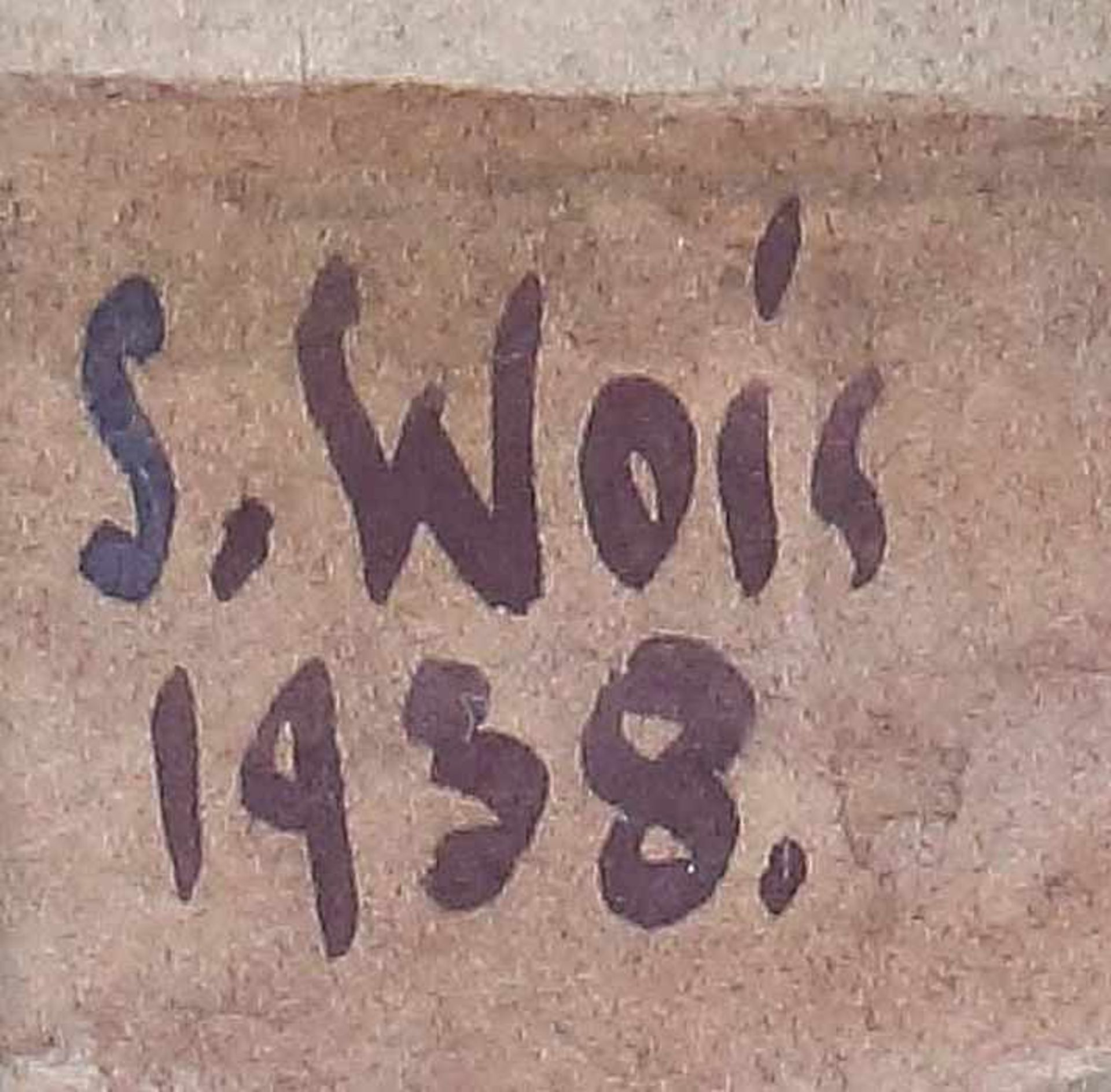 Weis, Sosthène1872 - 1941, luxemburgischer Maler. "Stadtansicht Luxemburg", Darstellung eines - Image 3 of 3