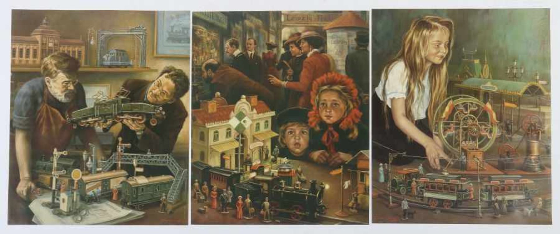 Sokolov, Gennadigeb. 1957 in Iwanovo, zeitgenössischer russischer Maler. 8 Kalenderblätter " - Bild 2 aus 4