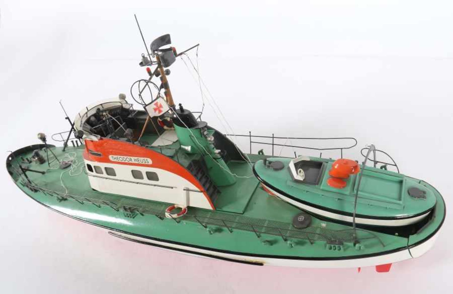 ModellschiffGraupner, Fertigmodell (almost ready to run), ca. 1990er Jahre, Seenot-Rettungskreuzer" - Bild 4 aus 4