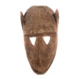 Affenmaske der DogonMali, Holz, mit eingeschnittenem Stirnmuster, H: 30 cm.- - -25.00 % buyer's