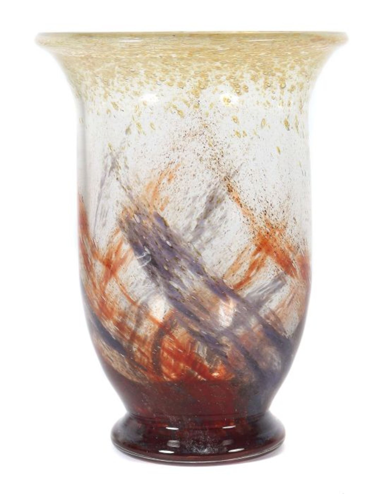Ikora-VaseWMF Geislingen, 1930er Jahre, Vase E 691/5027 farbloses Kristallglas, mundgeblasen,