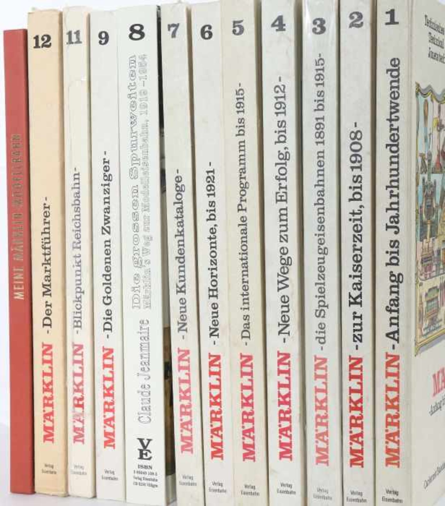 Märklin Reprint-Kataloge gebundenMärklin, ca. 1970er Jahre, Bd. 1-9 und Bd. 11 und 12, Reprint der - Bild 2 aus 2