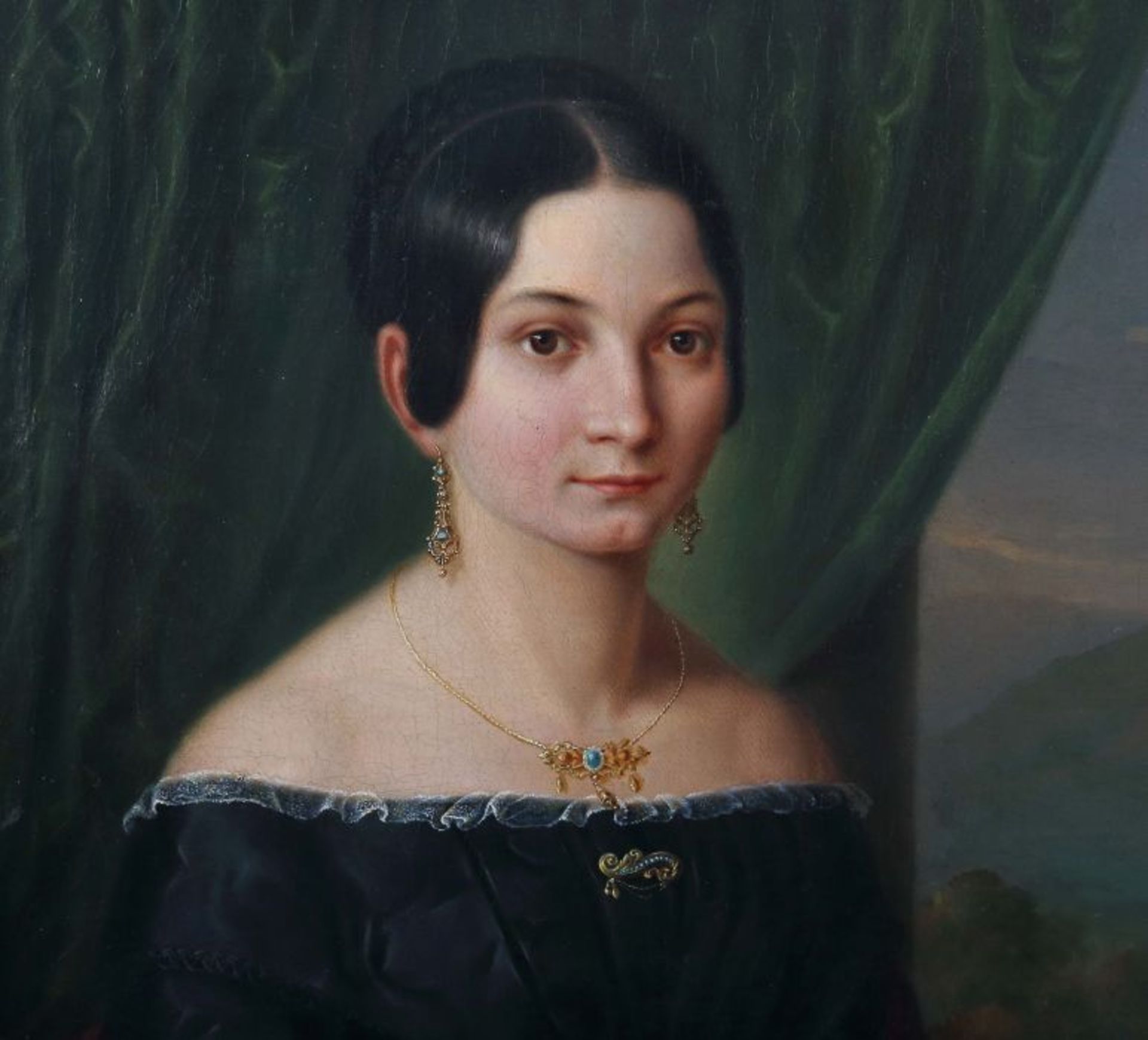 Portraitist des 19. Jh."Clara Schumann" (Leipzig 1819 - 1896 Frankfurt a.M.), Halbbildnis der - Bild 3 aus 4