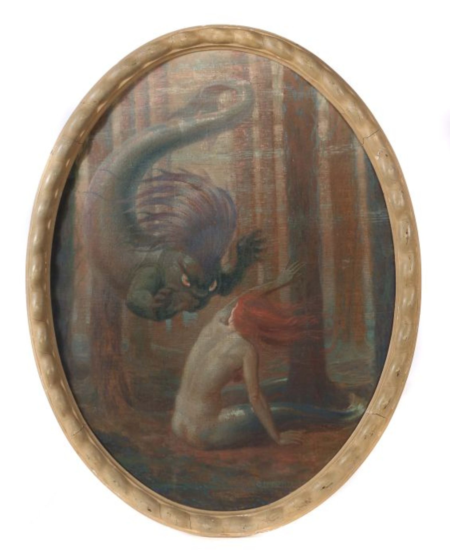 Olbertz, Otto JosefKöln 1881 - 1953 Pfaffenhofen, deutscher Maler und Grafiker. "Meerjungfrau