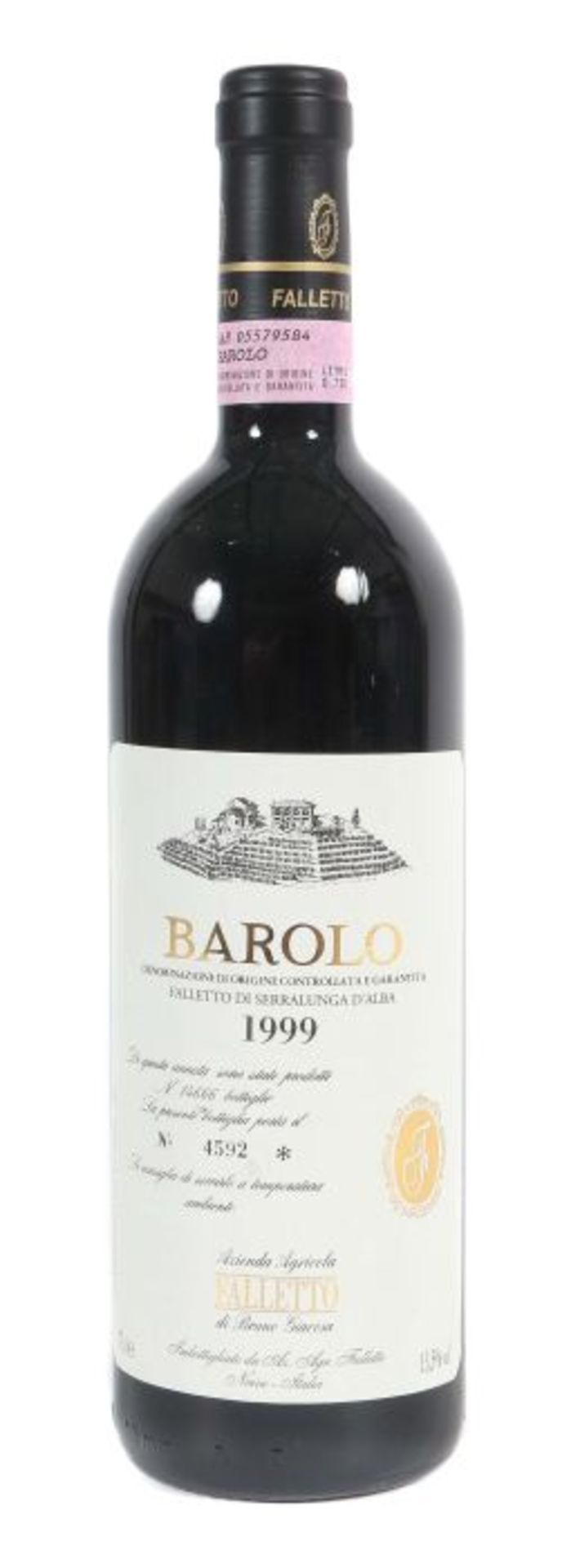 BaroloAzienda Agricola Falletto di Bruno Giacosa, No. 4592/14666, 1999er JG, 13,5% vol., 0,75 l,