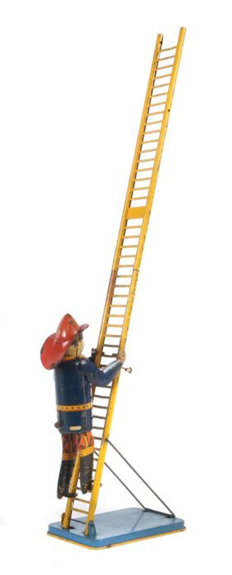 Amerikanischer FeuerwehrmannLouis Marx & Co. NY. USA, "Fireman ladder", Blech lithografiert,