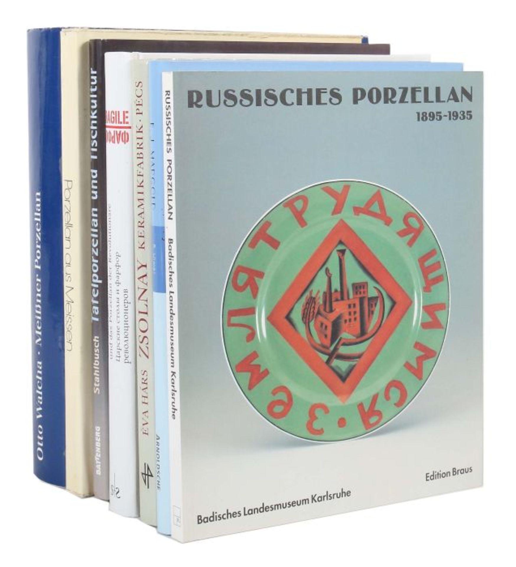 7 Porzellan-BücherMorley-Fletcher, Porzellan aus Meißen, Ebeling, 1971; Die Tafel der Zaren und