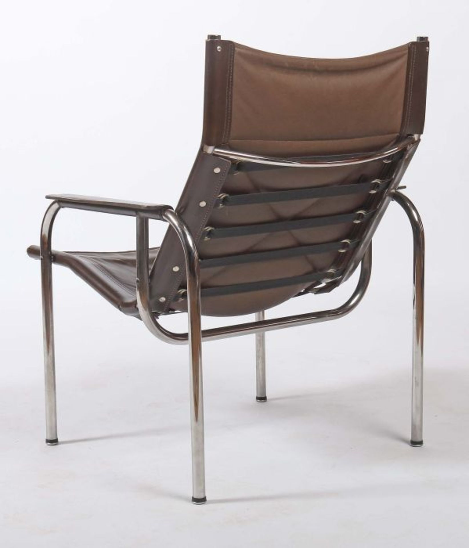 Eichenberger, Hansgeb. 1929, ist ein schweizer Innenarchitekt und Designer. Paar Sessel mit - Bild 2 aus 2
