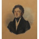 Ginovszky, JosefTölszék b. Eperjes 1800 - 1857 Leoben, Maler und Bildschnitzer. "Portrait eines