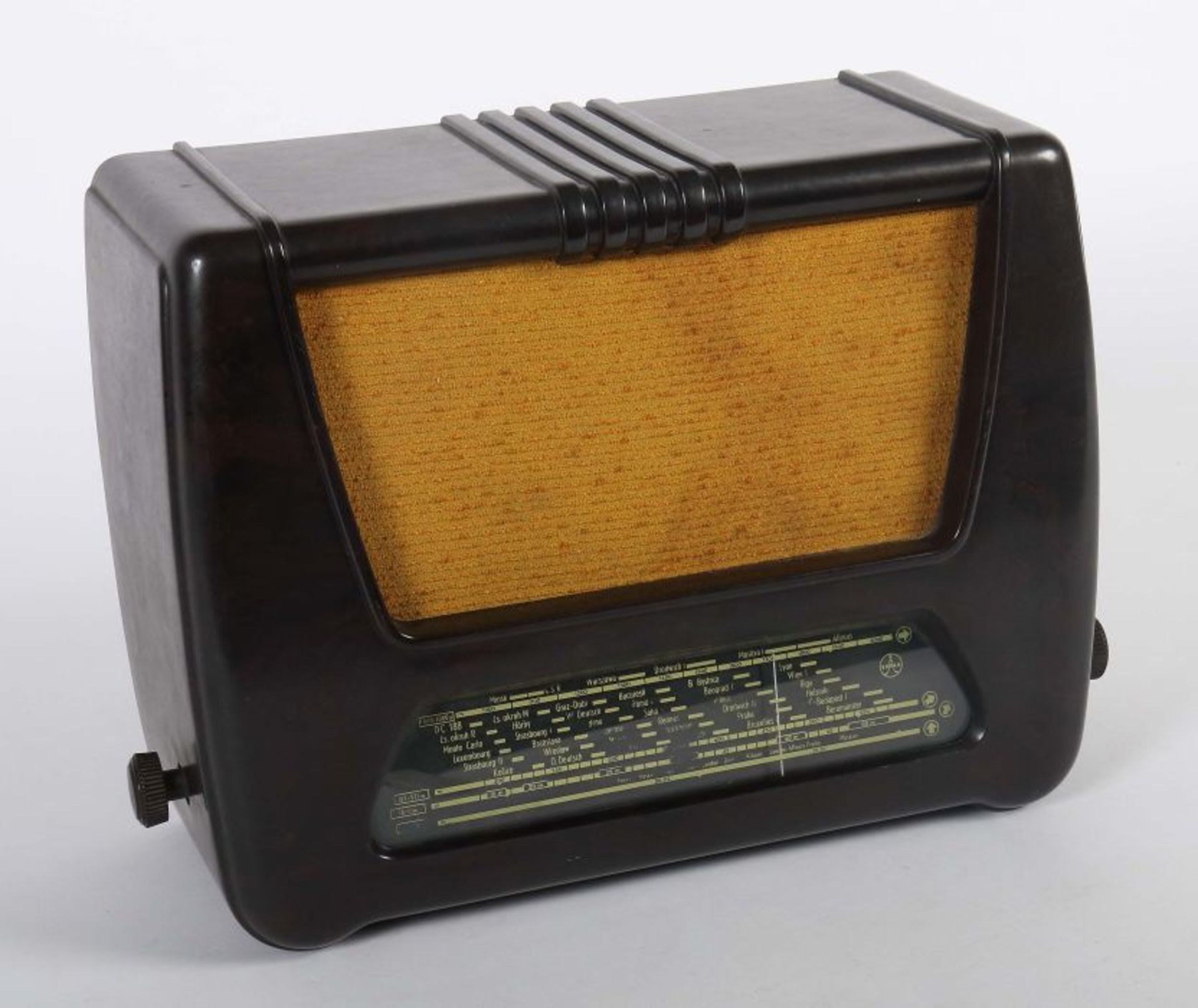 Radio "Accord 401 U"Tesla, Tschechoslowakei, 1950er Jahre, Bakelitgehäuse, beleuchtete Skala, - Bild 2 aus 3